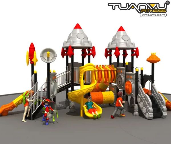 Sân chơi ngoài trời mầm non KP-TK015, san choi ngoai troi mam non kp tk015