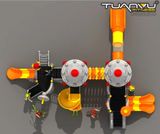 Sân chơi ngoài trời mầm non KP-TK015, san choi ngoai troi mam non kp tk015