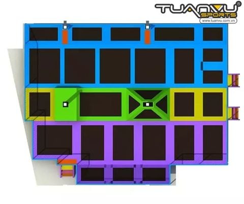 Công viên bạt nhún trong nhà KP-BC141105, cong vien bat nhun trong nha kp bc141105