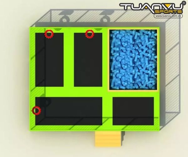 Công viên bạt nhún trong nhà KP-BC150416, cong vien bat nhun trong nha kp bc150416