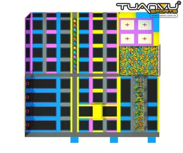 Công viên bạt nhún trong nhà KP-BC160727, cong vien bat nhun trong nha kp bc160727