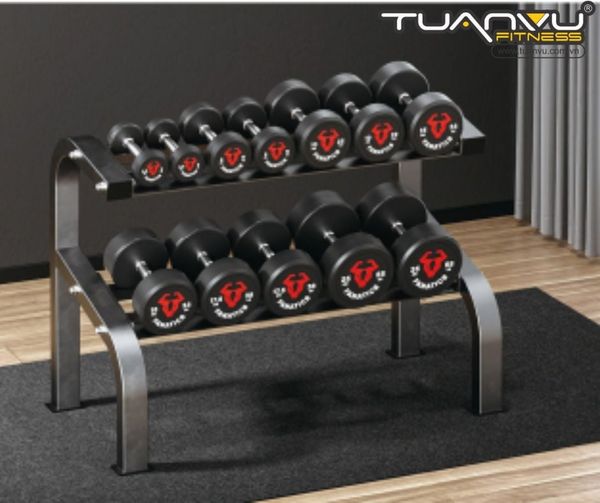 Giá để tạ tay 6 cặp 2 tầng FA110, gia de ta tay 6 cap 2 tang fa110