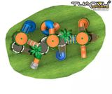 Sân chơi ngoài trời lâu đài rừng nhiệt đới 3 tầng, san choi ngoai troi lau dai rung nhiet doi 3 tang