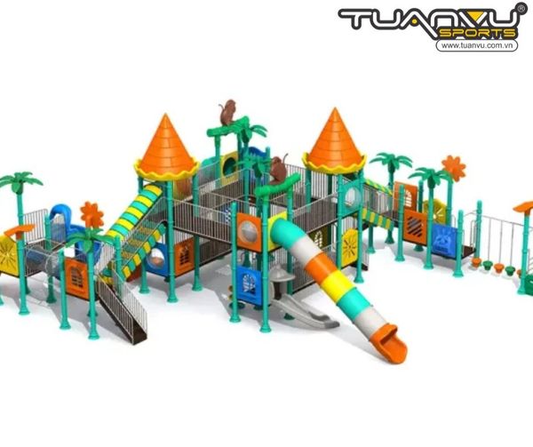 Sân chơi ngoài trời mầm non Jungle Lodge Series, San choi ngoai troi mam non Jungle Lodge Series