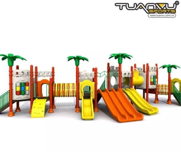 Sân chơi ngoài trời mầm non KP-CB115, San choi ngoai troi mam non KP CB115