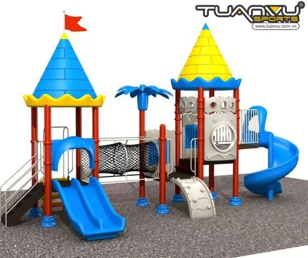 Sân chơi ngoài trời mầm non KP-CB1198, san choi ngoai troi mam non kp cb1198