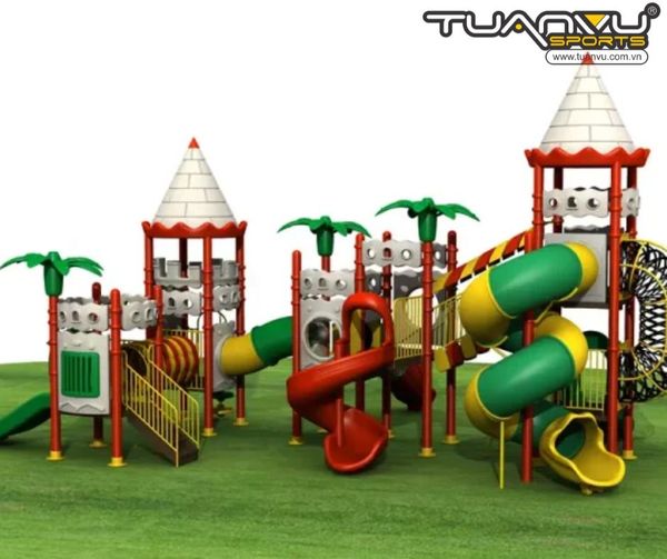 Sân chơi ngoài trời mầm non KP-CB126, San choi ngoai troi mam non KP CB126