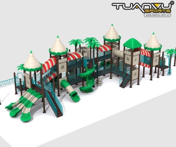 Sân chơi ngoài trời mầm non KP-CB201215, san choi ngoai troi mam non kp cb201215
