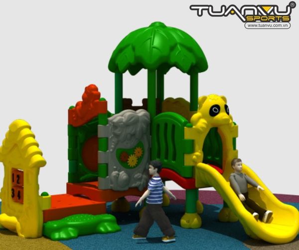 Sân chơi ngoài trời mầm non KP-QS004, san choi ngoai troi mam non kp qs004