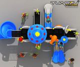 Sân chơi ngoài trời mầm non KP-TK010, san choi ngoai troi mam non kp tk010