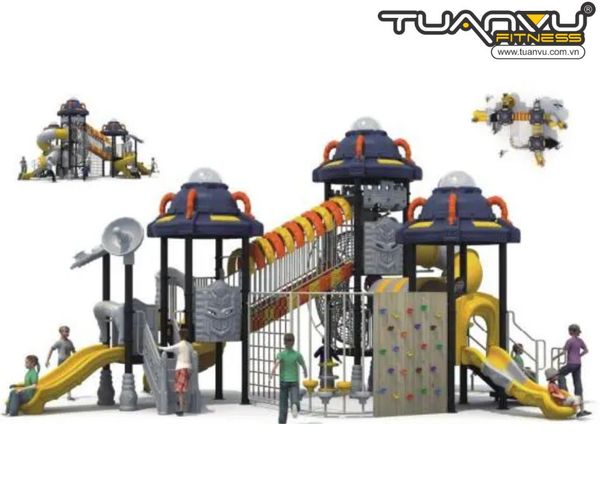 Sân chơi ngoài trời mầm non KP-TK020, san choi ngoai troi mam non kp tk020