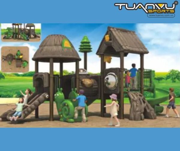 Sân chơi ngoài trời mầm non KP-TY017, San choi ngoai troi mam non KP TY017