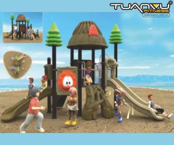 Sân chơi ngoài trời mầm non KP-TY018, san choi ngoai troi mam non kp ty018