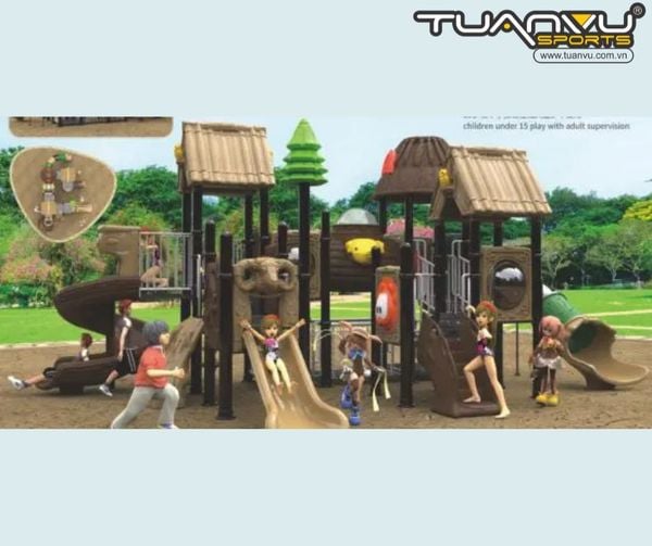 Sân chơi ngoài trời mầm non KP-TY023, san choi ngoai troi mam non kp ty023