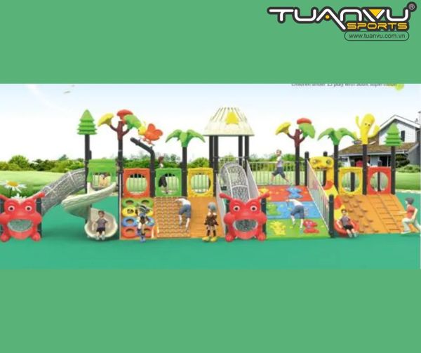Sân chơi ngoài trời mầm non KP-TY027, san choi ngoai troi mam non kp ty027