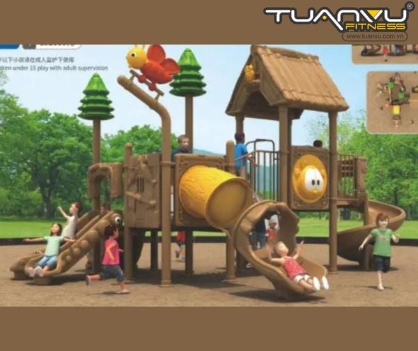 Sân chơi ngoài trời mầm non KP-TY030, san choi ngoai troi mam non kp ty030