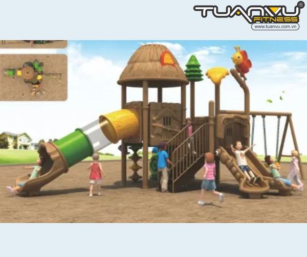 Sân chơi ngoài trời mầm non KP-TY032, san choi ngoai troi mam non kp ty032