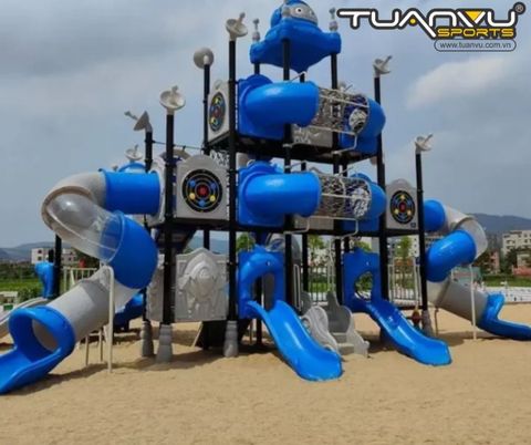 Sân chơi ngoài trời mầm non KP-XAL027, san choi ngoai troi mam non kp xal027