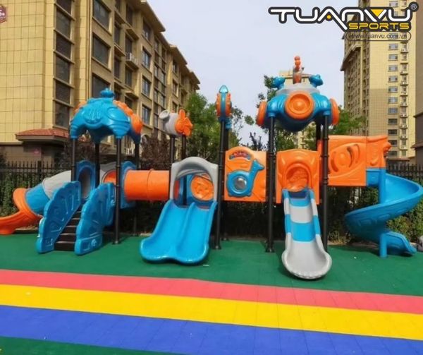 Sân chơi ngoài trời mầm non KP-XAL110. san choi ngoai troi mam non kp xal110