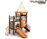 Sân chơi ngoài trời mầm non lâu đài Halloween sân sau, San choi ngoai troi mam non lau dai Halloween san sau