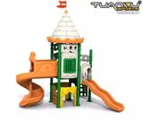 Sân chơi ngoài trời mầm non lâu đài KP-CB110, san choi ngoai troi mam non lau dai kp cb110