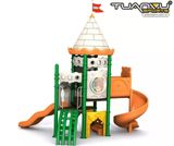 Sân chơi ngoài trời mầm non lâu đài KP-CB110, san choi ngoai troi mam non lau dai kp cb110