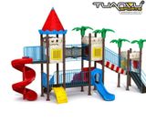 Sân chơi ngoài trời mầm non lâu đài KP-CB1339, san choi ngoai troi mam non lau dai kp cb1339