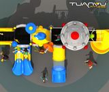 Sân chơi ngoài trời mầm non vũ trụ KP-TK005, san choi ngoai troi mam non vu tru kp tk005