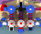 Sân chơi ngoài trời mầm non vũ trụ KP-TK008, san choi ngoai troi mam non vu tru kp tk008