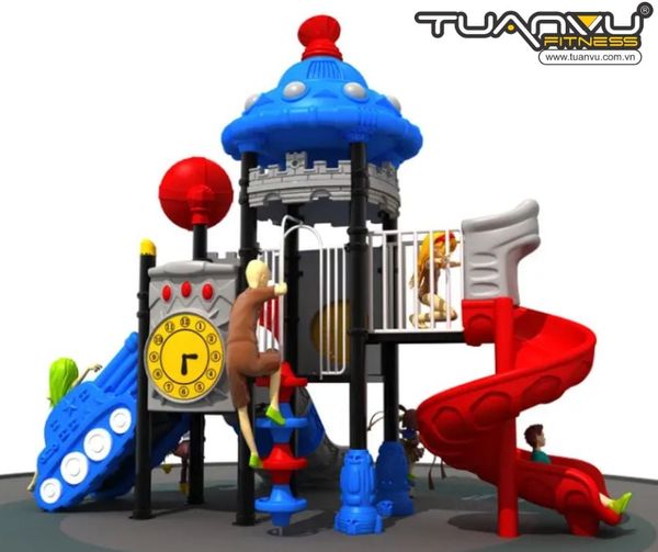 Sân chơi ngoài trời mầm non vũ trụ KP-TK011, san choi ngoai troi mam non vu tru kp tk011