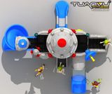 Sân chơi ngoài trời mầm non vũ trụ KP-TK012, san choi ngoai troi mam non vu tru kp tk012