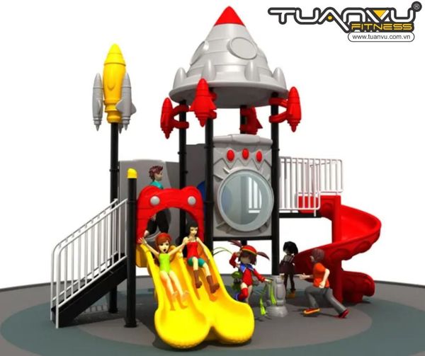 Sân chơi ngoài trời mầm non vũ trụ KP-TK014, san choi ngoai troi mam non vu tru kp tk014