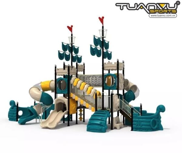 Sân chơi ngoài trời tàu cướp biển KP-HD1256, San choi ngoai troi tau cuop bien KP HD1256