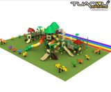 Thiết kế sân chơi 3 tầng mầm non, Thiet ke san choi 3 tang mam non