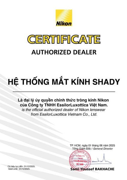 Giấy Chứng Nhận Chính Hãng