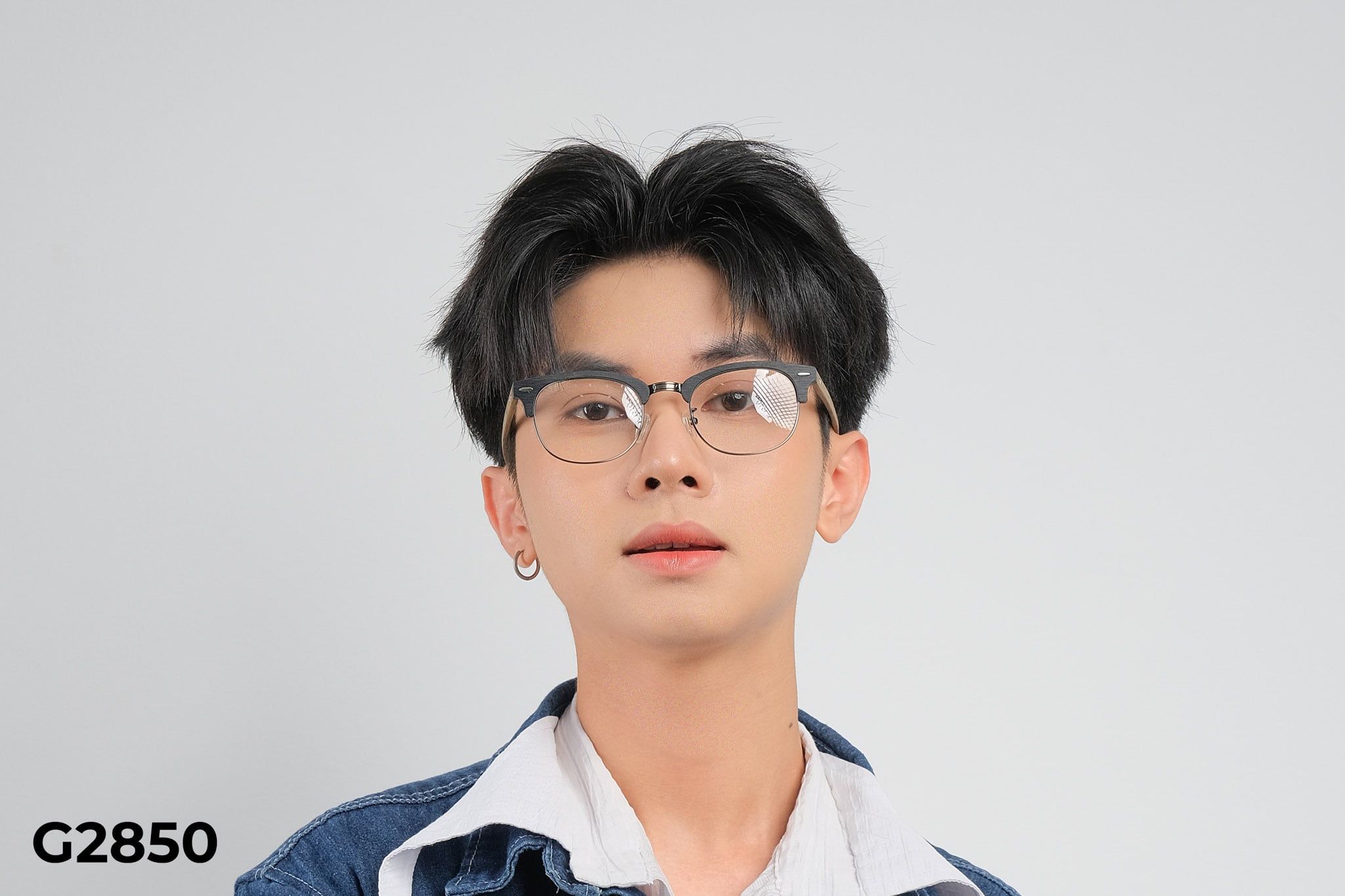  Gọng Kính Vân Gỗ G2850 