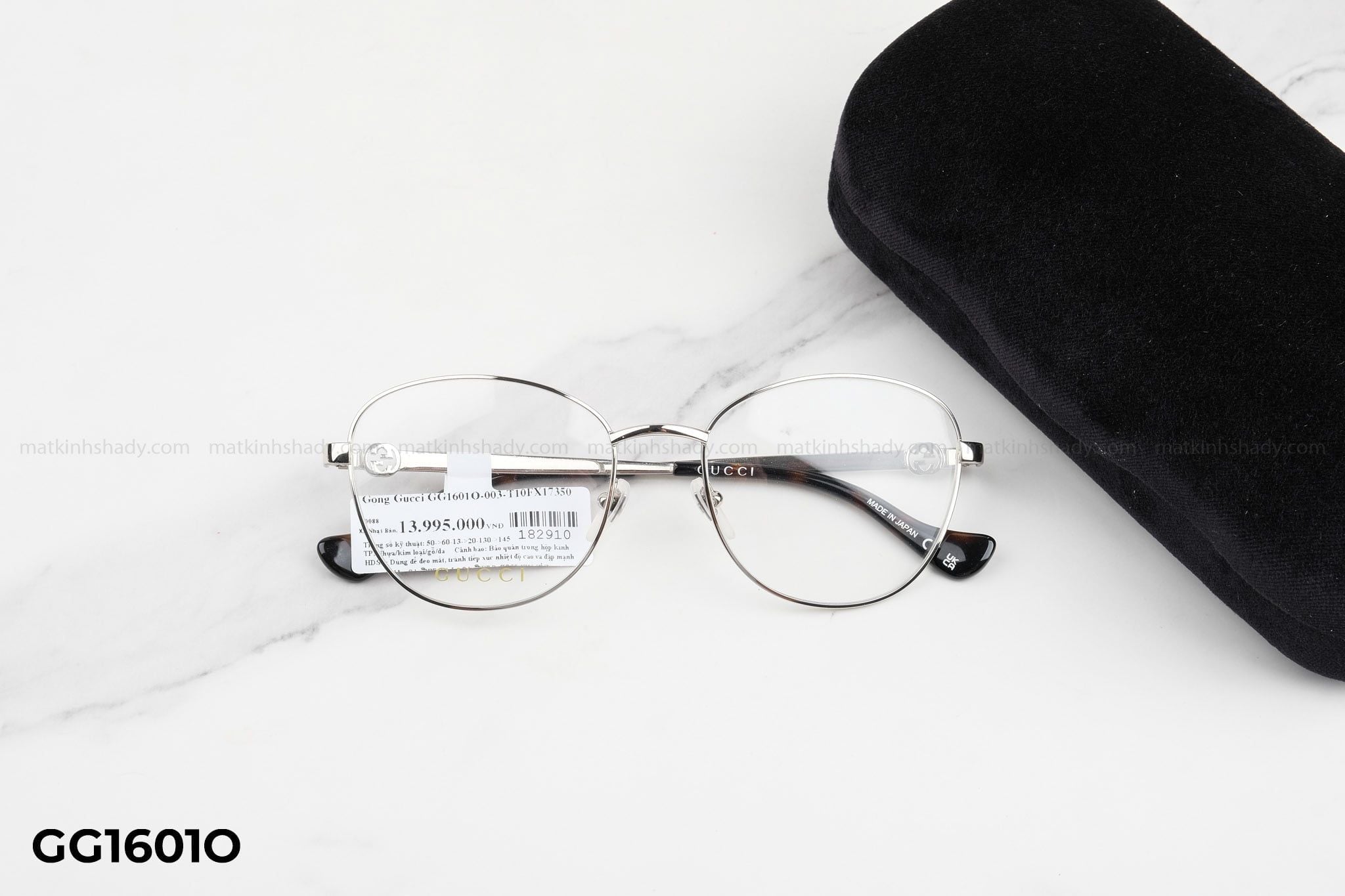  Gọng kính Gucci Nam Nữ Kim Loại - GG1601O 