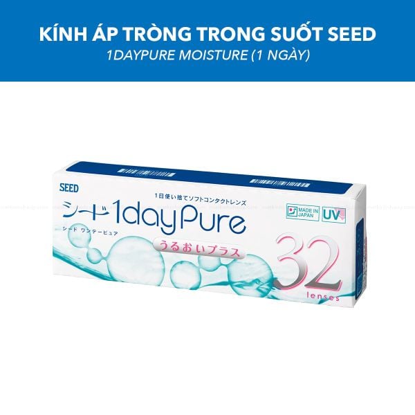 Kính Áp Tròng Trong Suốt SEED 1dayPure Moisture (1 Ngày)