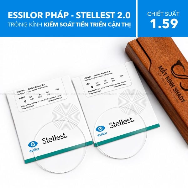  Tròng Kính Kiểm Soát Tiến Triển Cận Thị Essilor® Stellest™ 2.0 