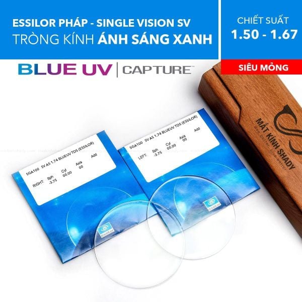 Tròng Kính Kỹ Thuật Số Single Vision BlueUV Max Az SV Essilor