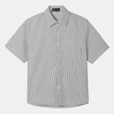  Sơ Mi Tay Ngắn Sọc Nhỏ Vải Oxford SMN0100 
