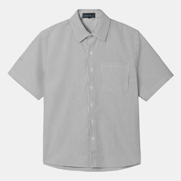  Sơ Mi Tay Ngắn Sọc Nhỏ Vải Oxford SMN0100 