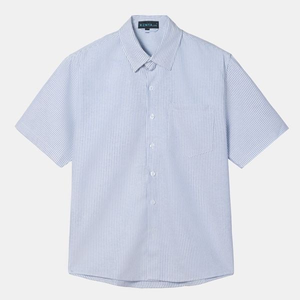  Sơ Mi Tay Ngắn Sọc Nhỏ Vải Oxford SMN0100 