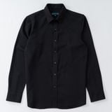  Sơ Mi Nam Đen Vải Lụa Dày  SMD0090 