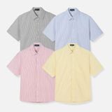  Sơ Mi Tay Ngắn Sọc Nhỏ Vải Oxford SMN0100 