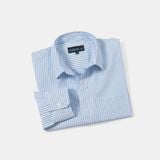  Sơ Mi Tay Dài Oxford Sọc Xanh, Chất Vải Dày Mát Cực Đẹp SMD0110 