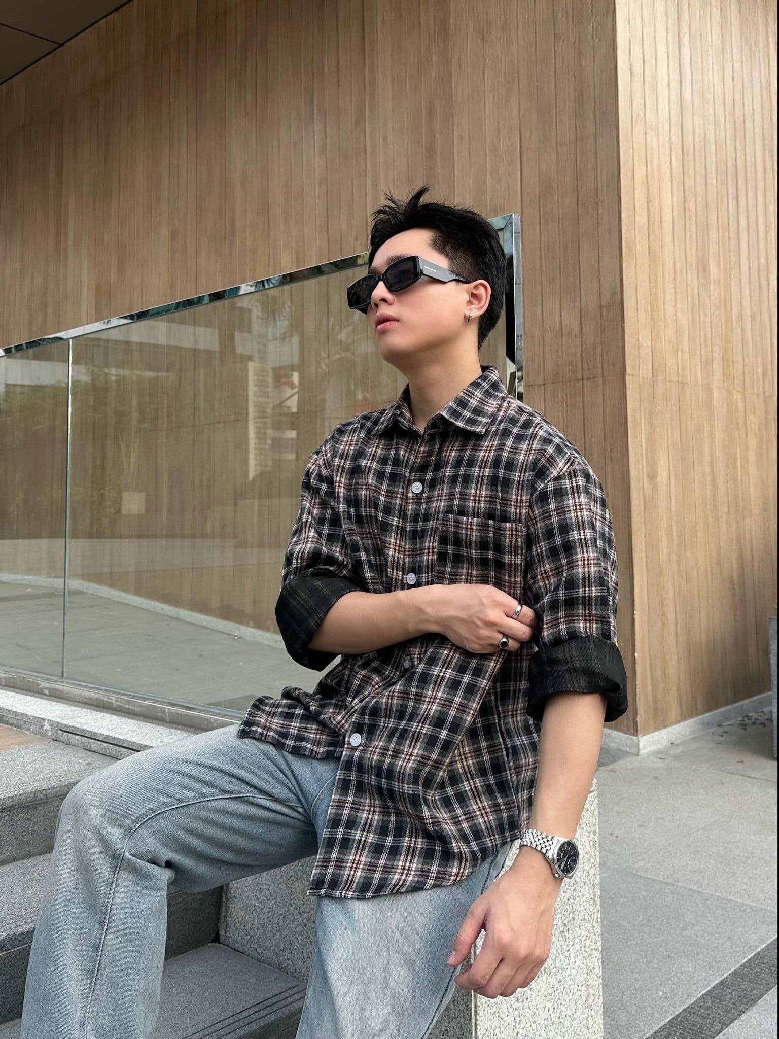  Sơ Mi Caro Vải Cotton Bông SMD0108 