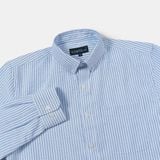 Sơ Mi Tay Dài Oxford Sọc Xanh, Chất Vải Dày Mát Cực Đẹp SMD0110 