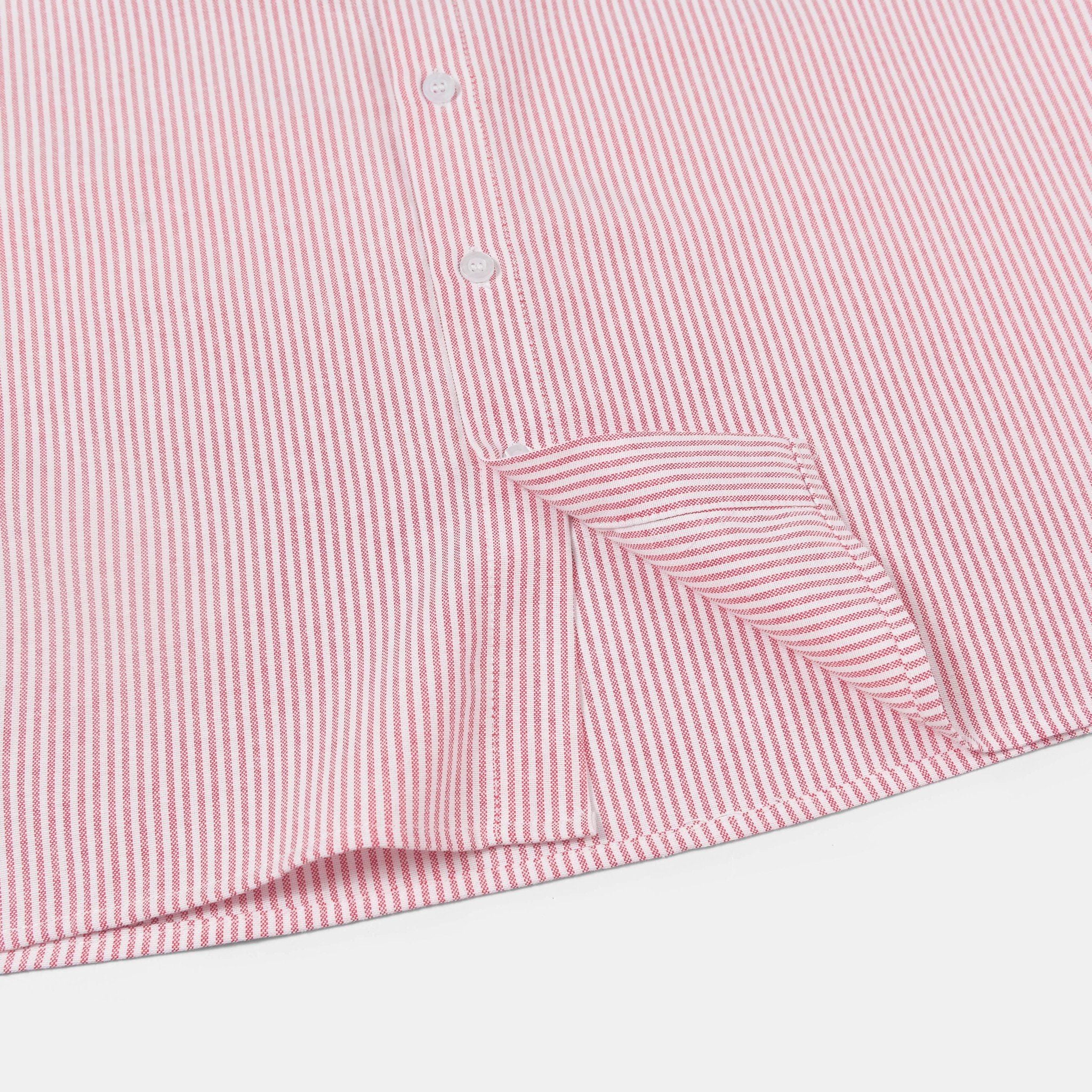  Sơ Mi Tay Ngắn Sọc Nhỏ Vải Oxford SMN0100 