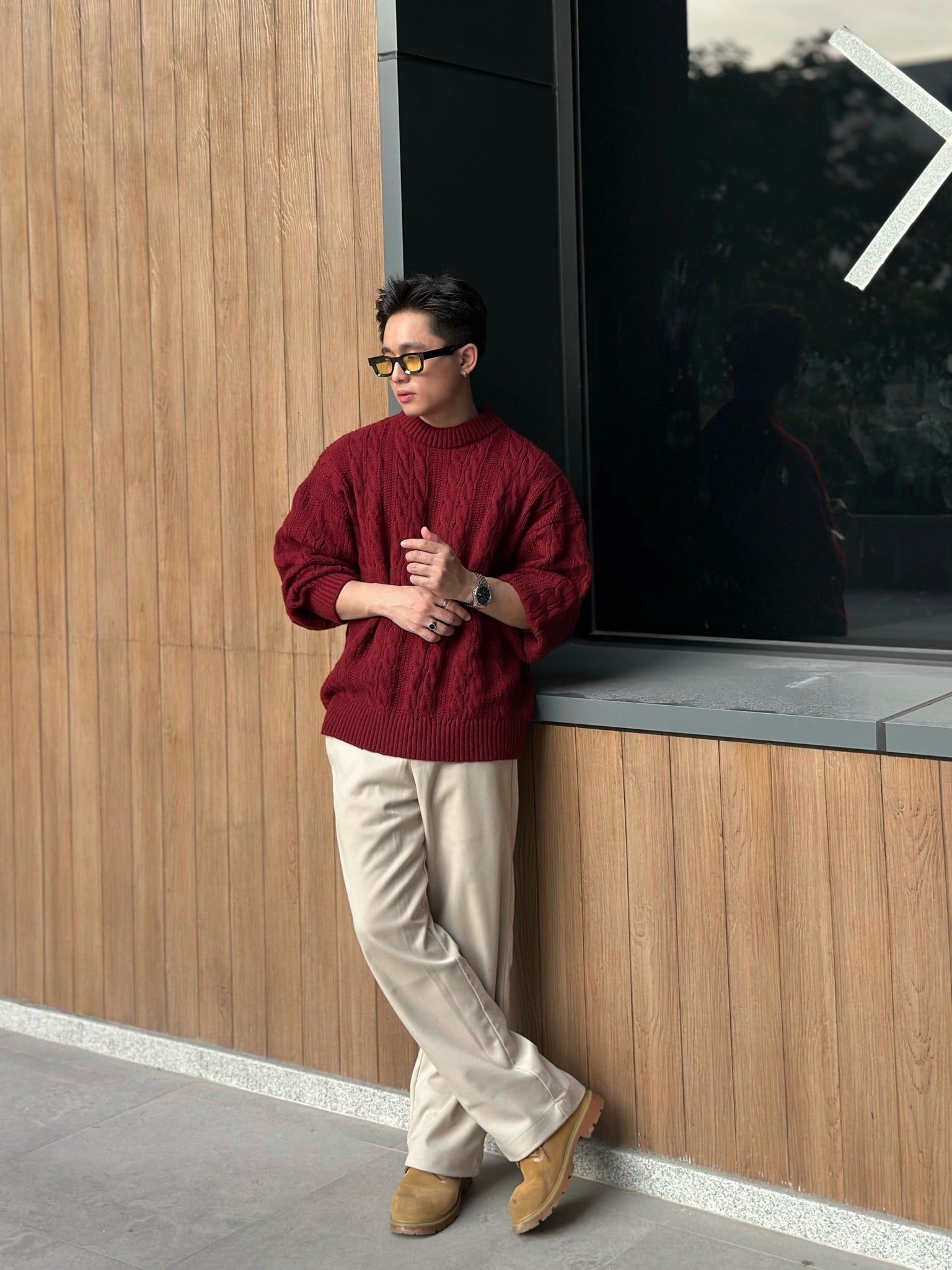  Áo Len Dệt Kim Cổ Tròn Dày Dặn AKL0009 